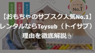 【おもちゃのサブスク人気No.1】レンタルならToysub（トイサブ）の理由を徹底解説☝ 